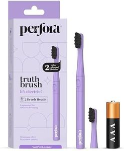 Perfora Electric Toothbrush With 2 Modes, 2 Brush Heads, 24000 Strokes, 90 Days Battery Life | 1 Year Warranty | Electric Brush For Men, Women & Kids - Lavender