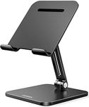 UGREEN Tablet Stand for Desk, Aluminum Stand for iPad, Adjustable Desktop Stand Holder for iPad Pro 12.9 11 9.7 10.5 iPad Air Mini 6 4 3 Galaxy Tabs Galaxy Z Fold4 Surface Pro iPhone 14 Pro, Black