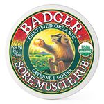 Badger Muscle Rub Organic Certified Organic Cayenne & Ginger Soothes & Relaxes 21g