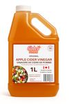 Apple Cider Vinegar – 1L Bottle – Packed in Canada by Local Canadian Business – Kosher Certified – All-Natural Vinegar for Cooking, Pickling, and Wellness Uses