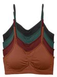 Kalon 4 Pack Women’s Nylon Spandex Removable Pads Comfort Cami Bras Wireless, F. Fest, XL