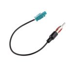 COMBR 9" Universal Car Roof Radio AM/FM Antenna Adapter Extension Cable Lead Male Plug