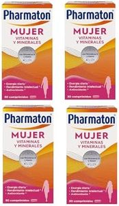Pharmaton Mujer - Multivitamínico - Energía diaria - 120 comprimidos - Ayuda a las mujeres a mantener su vitalidad cada día