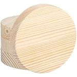 Belle Vous 4 Pack of Unfinished Round Wooden Circles - 10cm/4 Inches - 20mm Thick Natural Round Disc Cutout Slices - DIY Craft Projects, Christmas Decorations, Pyrography & Door Hanger Plaque
