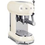 Smeg ECF01CRUK 50's retro style espresso coffee machine, stainless steel filter holder, an anti-drip system, 1L, Cream