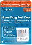 2San 4-Panel Drug Test Cup – Fast 5-Min Results – Detects THC, Cocaine (COC), Methamphetamine (MET), Opiates (OPI) – Accurate Home & Workplace Urine Screening Kit