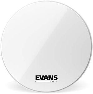 EVANS MX2 White Marching Bass Drum Head, 32 Inch