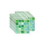 FBBULES 20PCS Tile Stickers, Self-Adhesive On Tile Peel Stick Wallpaper Heat Resistant Waterproof Backsplash for Living Room Kitchen Mosaic Style Green (10 x 10cm / 4 x 4 inch)