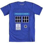 Dr. Who and the Daleks Tardis T-Shirt-Medium