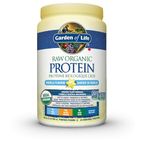 Garden of Life Raw Organic Protein, Vanilla, 624g. Packed with 22 Grams of Certified Organic Plant Protein, including organic peas grown and processed in Canada. Assists in building and repairs muscles. Loaded with 14 organic sprouted grains, seeds and legumes, with probiotics and enzymes added to promote comfortable and efficient digestion