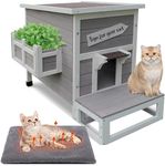Rockever Outdoor Cat House, Large O