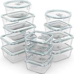 24 Pc Airtight Glass Food Storage C