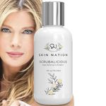 Scrubalicious Exfoliator with natural active anti-aging ingredients, MSM and Jojoba beads for the best deep, gentle exfoliation and rejuvenation of the skin. Skin Nation by Michelle Stafford