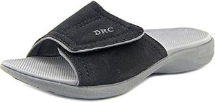 Dr. Comfort Womens KELLY Diabetic Slide Orthotic Slipper (7W Black)