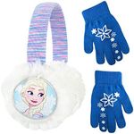 Disney Frozen II Elsa Earmuff and Glove Set [4015] Blue, Blue