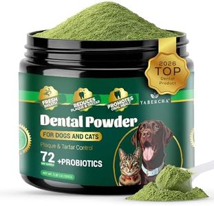 Probiotic Dog Dental Powder - Plaque Off Powder - Dog Teeth Natural Cleaning Powder - Dogs Breath Freshener - Enzymes & Probiotic with Tartar and Plaque Off - Pets Tooth Cleaning- 150g/5.3 oz