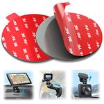 Sticky Adhesive for Dash Cam Suction Cup Mount, VOLPORT 90mm 3M Circle Heat Resistant Double Sided Extra Strong Mounting Tape Pad Replacement for Car Boat Dashboard Windshield Camera GPS Sucker Holder