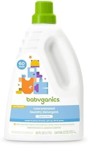 Babyganics Liquid Baby Laundry Detergent, Fragrance Free, 3X Concentrated, 60 Loads