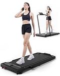 3 in 1 Under Desk Treadmills for Home, Foldable Walking Pad, 300 lbs Capacity - 3.0HP Quiet Running Machine, Portable Treadmill for Small Spaces, Installation-Free