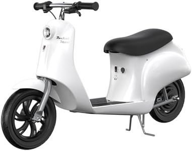 Razor Electric Retro Scooter for Ages 8+, 170 lb Max Weight, White, w/ 250W Motor, 12.5” Tires & 24V Battery, Up to 15 MPH, Pocket Mod – Lightweight Ride On Motorcycle Bike for Young and Teen Riders