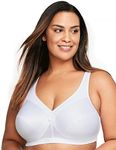 Glamorise Women's MagicLift Active Support Bra, White, 38DD