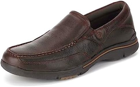 Rockport Men's Eberdon Loafer, Dark Brown Leather, 11 US Wide