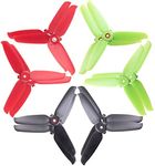 DJI FPV Drone 5328 Propellers 3-Blades Props Low Noise Quick-Release Upgrade Replacement Accessories (12pcs - Red 2CW 2CCW, Green 2CW 2CCW, Black 2CW CCW)