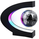 MOKOQI Magnetic Levitating Globe with LED Light, Cool Tech Gift for Men Father Boys&Girls, Birthday Gifts for Kids, Floating Globes World Desk Gadget Decor in Office Home /Display Frame Stand