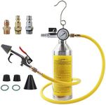 MR CARTOOL AC Flush Kit, Car Air Conditioning System Flush Canister Kit A/C Flush Gun Auto Air Conditioner Flushing Tool AC Cleaning Tool with Pressure Gauge and 1M Hose, HVAC Flush Kit for Car