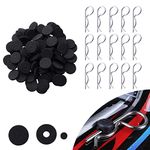 200-Pack Universal RC Body Clips Pins & Foam Body Washers for All 1/10 1/12 Scale Traxxas Redcat Axial SCX10 Losi HPI HSP Exceed RC Car Parts Truck Buggy Shell Replacement (Silver)