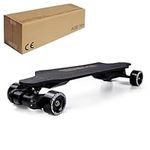 WESS Electric Skateboard with Remote Control, 1000W Belt Motor, 45KM/H Top Speed, 30KM Max Range, 2.4G RC Electric Longboard, Outdoor All Terrain Skateboard for Teens and Adults