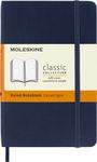 Moleskine Classic Ruled Paper Notebook, Soft Cover and Elastic Closure Journal, Color Sapphire Blue, Size Pocket 9 x 14 A6, 192 Pages