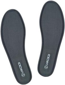 LARGERED Semelles Chaussures Confort Femme Homme Semelles Mémoire de Forme Offrant de Absorption des Chocs et Amortissantes pour Soulager les Pieds Respirant Anti Odeur Gris EU37