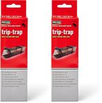 Pest Stop Trip Traps for Indoors - Durable Reusable Snap Rats Trap for Rodent Control - Mouse Traps for Home and Office - Easy to Clean - Safe and Secure - Single Boxed Trap (Pack of 2)