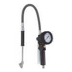 GROZ 3 in 1 Tyre Inflator Gauge with Dual Unit Measurement| Ideal for inflating, deflating & measuring tyre pressure of Trucks & Buses| Aluminum Die Cast Gun| Flexible Hose| Dual Chuck| TIG/M/24D/BSP