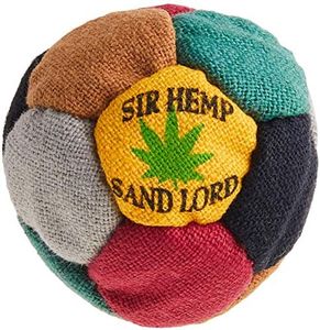 World Footbag Sir Hemp Hacky Sack Footbag, Black/Green/Grey/Red/Tan/Yellow