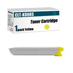 Compatible CLT-K808S Toner Cartridge for Samsung CLT-K808S CLT-C808S CLT-M808S CLT-Y808S Compatible with MultiXpress X4300LX X4250LX X4220RX High Yield (Yellow 1Pack)