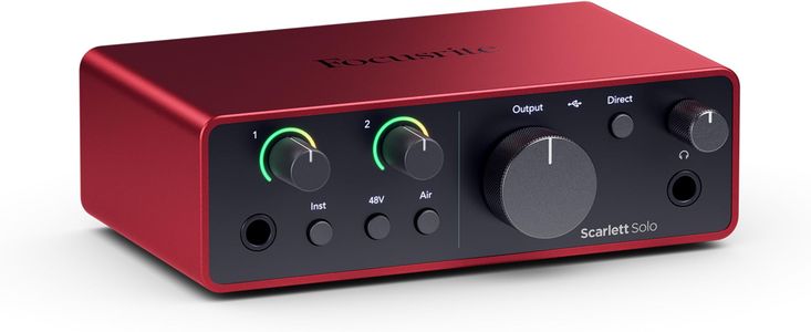 Focusrite Scarlett Solo Studio 4th Gen USB Audio Interface Recording Bundle