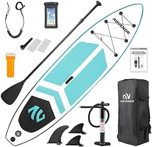 ADVENOR paddle board 11'x33 x6 Extra Wide Inflatable Stand Up with SUP Accessories Including Adjustable paddle,Backpack,Waterproof Bag,Leash,and Hand Pump,Repair Kit (Green)
