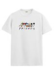 ADRO T Shirts for Boys & Girls | Friends Printed T-Shirt | Ages 3-14 | 100% Cotton Round Neck Tshirt for Boys |KRN-L2-FRIEND-WH-11-12Y White