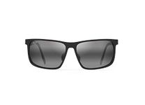 Maui Jim Men's WANA w/Patented PolarizedPlus2 Lenses Sunglasses, Matte Black/Neutral Grey Polarized, Large