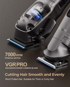 Vgrpro Men’s Hair Clippers – Gray Electric Trimmer