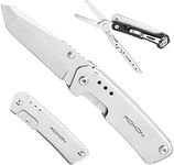 ROXON 2 in 1 Practical Folding knife and scissors, EDC Multi Tool for Homeware and Outdoor