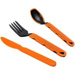 Jetboil TrailWare Backpacking and Camping Utensil Set, Extendable Fork, Knife and Spoon