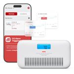 X-Sense Smart Wi-Fi Carbon Monoxide Detector, with Temperature & Humidity Monitor, Voice Alert, Replaceable Battery, Digital Display and Historic CO Peak Level, XC0M-iR 1-Pack