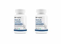 Trexgenics DAIRY & LACTOSE INTOLERENCE SUPPORT 9X Dairy Digest Enzyme Complex for Lactose, Dairy Fat, Protein and Carbs Digestion (60 Veg. Capsules) (Pack of 2)