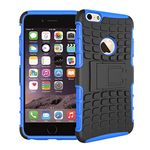 iPhone 6 Case, iphone6S Case NWNK13Blue Tyre Design Heavy Duty Kickstand Back Case with Screen Film (iPhone 6 & 6S (4.7