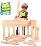 Playlearn 48pc Foam Wooden Beams - 