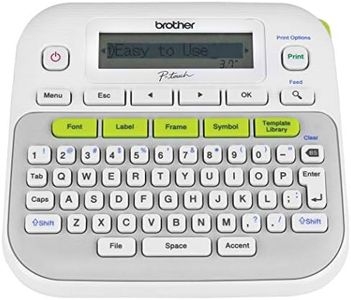 Brother P-Touch PT-D210 Label Printer – Portable Thermal Label Maker with QWERTY Keyboard, 14 Fonts, 97 Frames, 600+ Symbols, TZe Tape Compatible, Ideal for Home & Office Use
