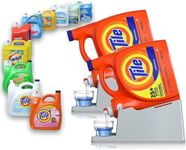 Skywin- Laundry Detergent Holder Stand Organizer and Drip Tray for Laundry Room Organization - 2 Pack Laundry Soap Holder for Liquid Laundry Detergent, Laundry Detergent Stand (Grey)